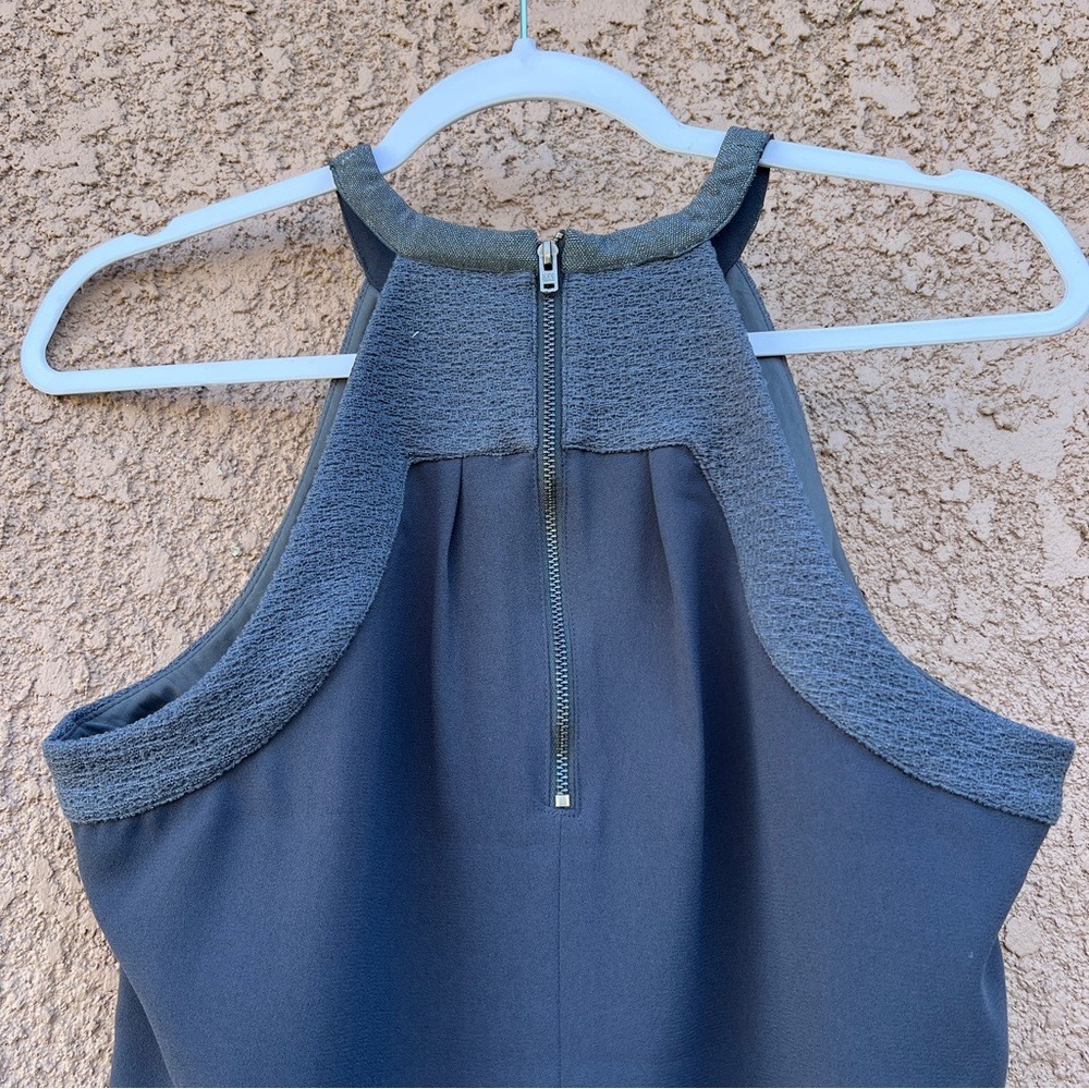 Calvin Klein Womens Sleeveless Shirt Size S‎ Small Gray Light Academia - Picture 9 of 13